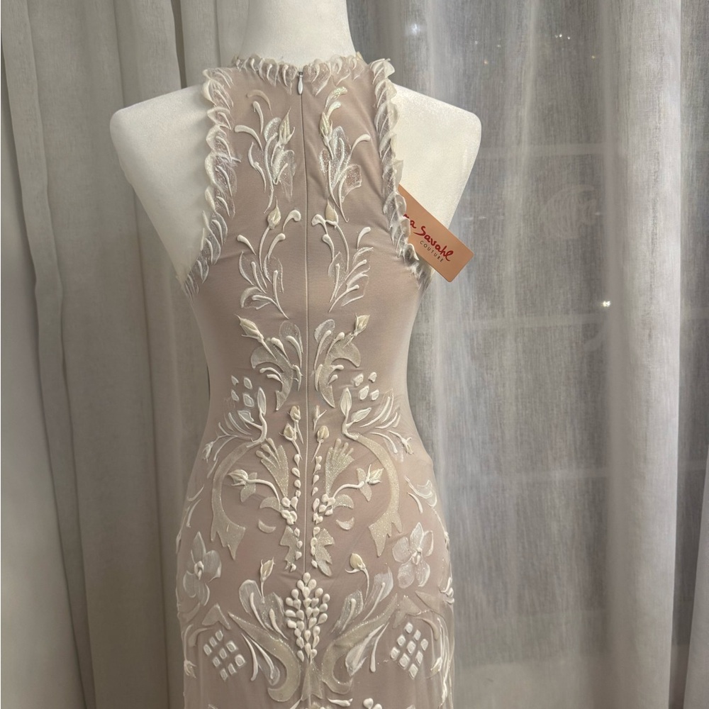 Ema Savahl Magical Exquisite Hand Painted Form Embracing Goddess Gown - Picture 8 of 16